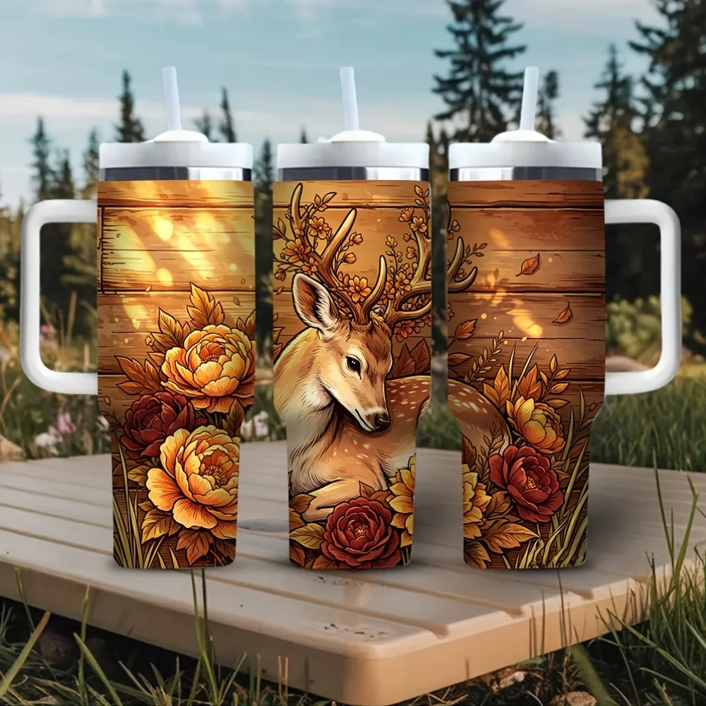 Hunting Outdoor Background - كوب معزول سعة 40 أونصة مع
