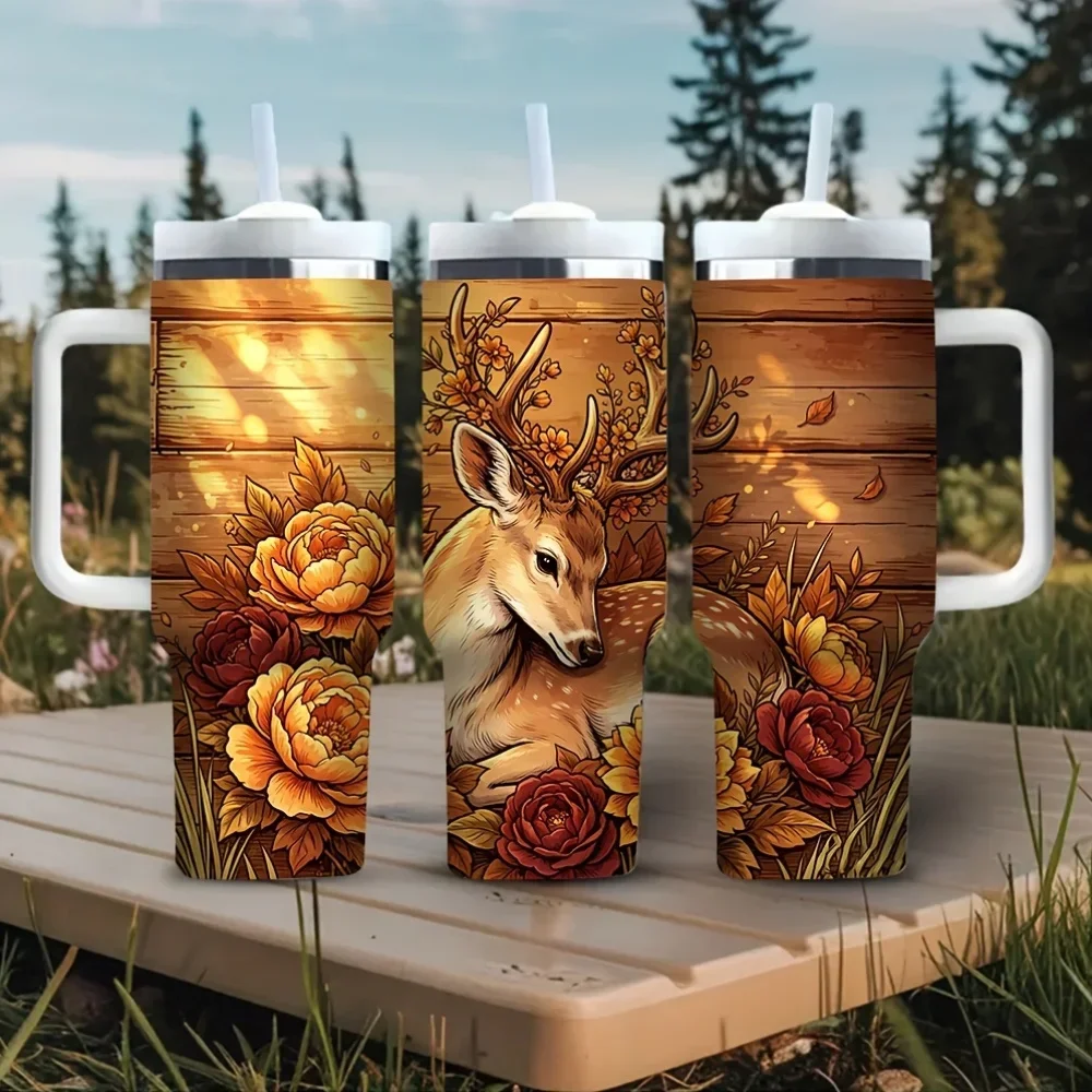 Hunting Outdoor Background - كوب معزول سعة 40 أونصة مع