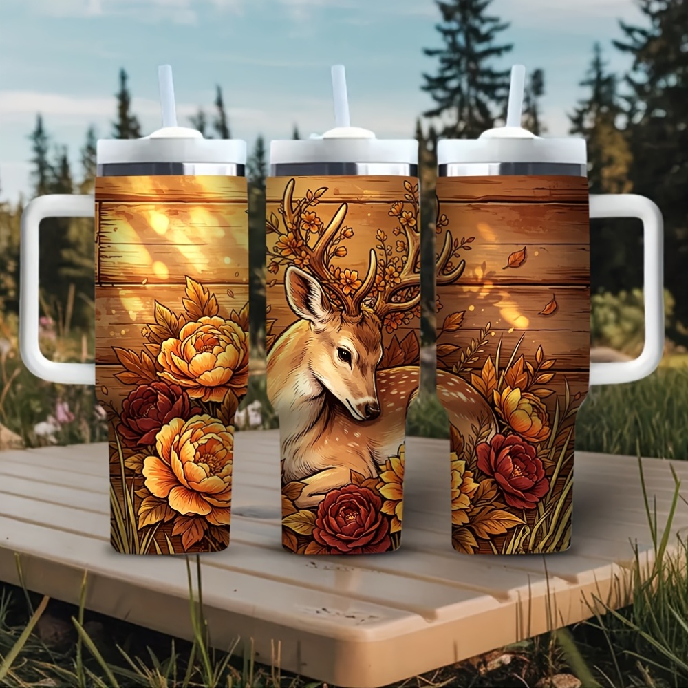 Hunting Outdoor Background - كوب معزول سعة 40 أونصة مع