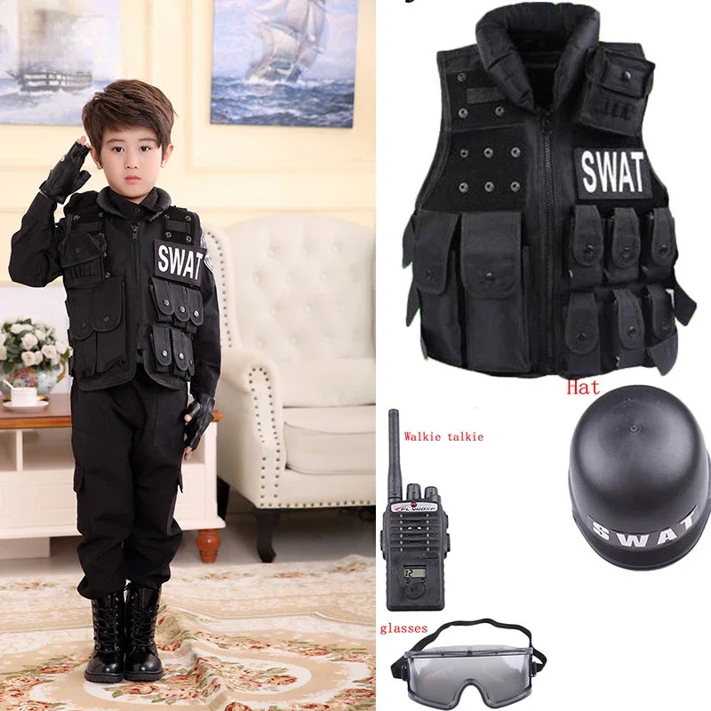 Outdoor Hunting Vest - 2025 هالوين الأطفال الصيد العسكرية التكتيكية