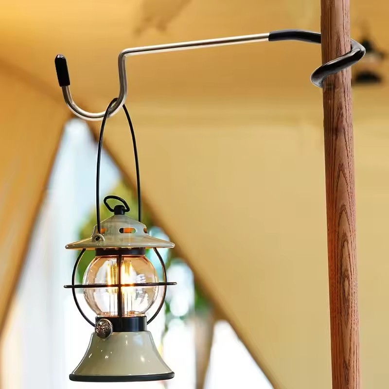 Hunting Outdoor Stores - حامل مصباح من الفولاذ المقاوم للصدأ