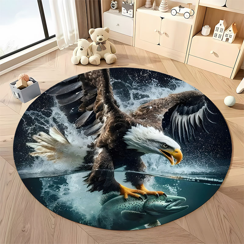 Hunting Outdoor Rug - شحن مجاني! سجادة مستديرة لغرفة المعيشة