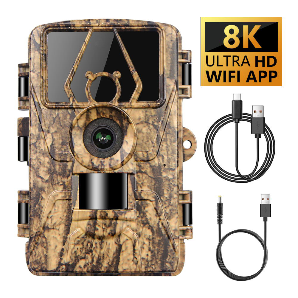Outdoor Hunting Videos - كاميرا PR801W فائقة الوضوح بدقة 8K