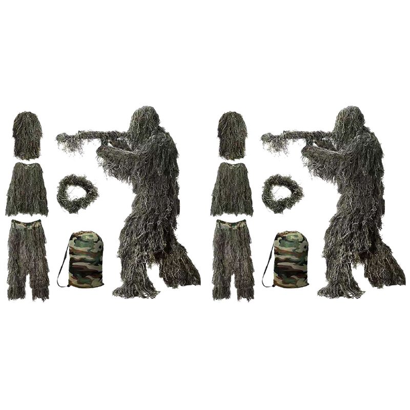 Hunting Outdoor Apparel - بدلة غيلي AEF6-2X 5 في 1،
