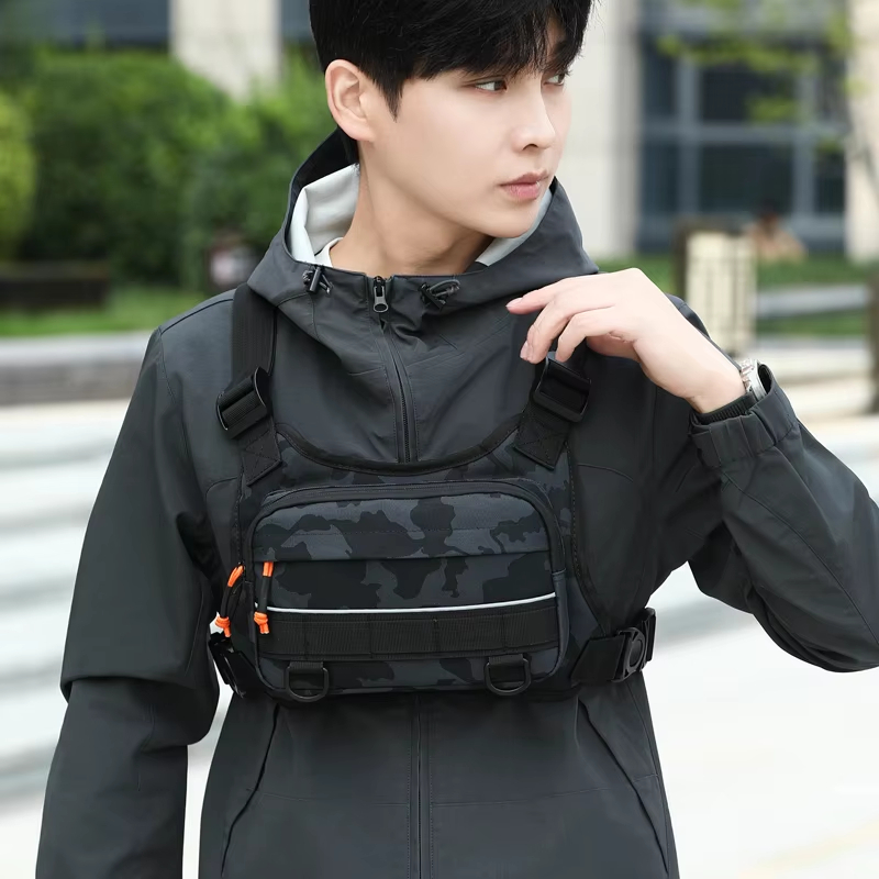 Outdoor Hunting Vest - حقيبة صدرية أمامية للدراجات، حقيبة ظهر