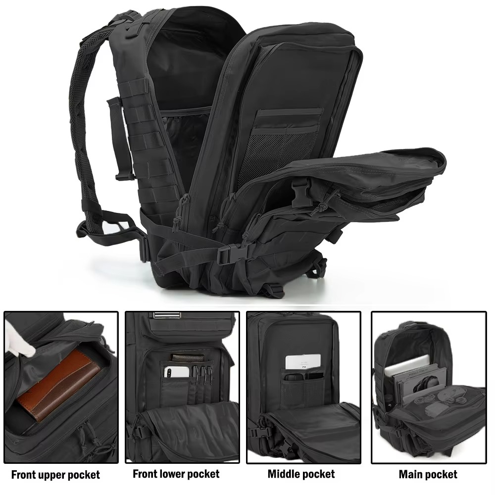 30L/50L رجل حقائب الظهر التكتي - مراجعة Outdoor Hunting Packs وسعره