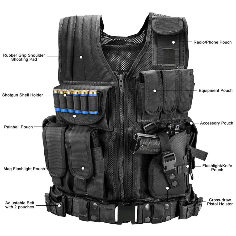 قابل للتعديل مول التكتيكية ستر - مراجعة Outdoor Hunting Vest وسعره