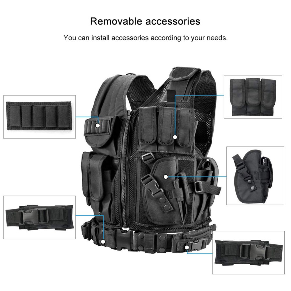 قابل للتعديل مول التكتيكية ستر - مراجعة Outdoor Hunting Vest وسعره