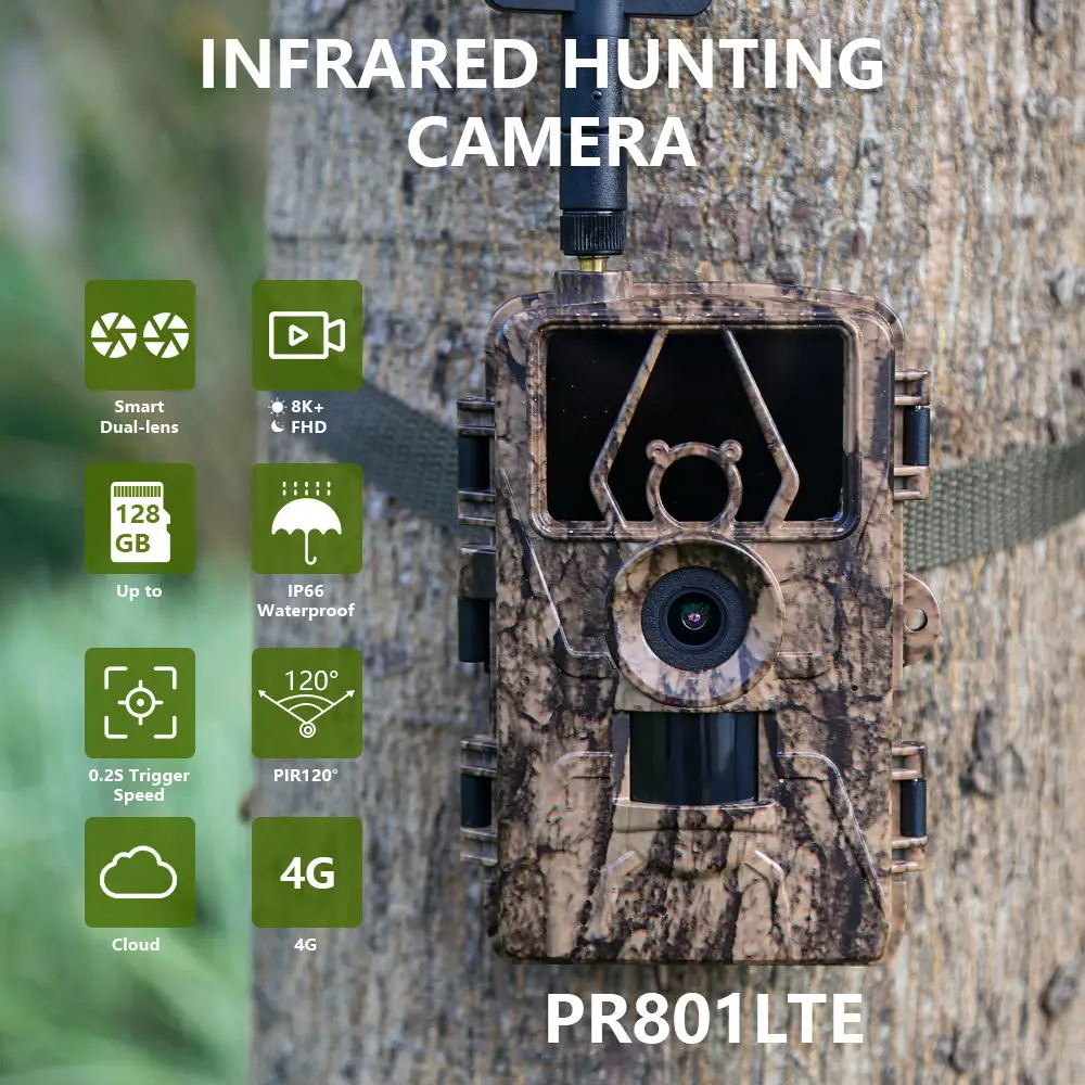 1 قطعة HD8K كاميرا تعمل بالأشع - مراجعة Outdoor Hunting Videos وسعره