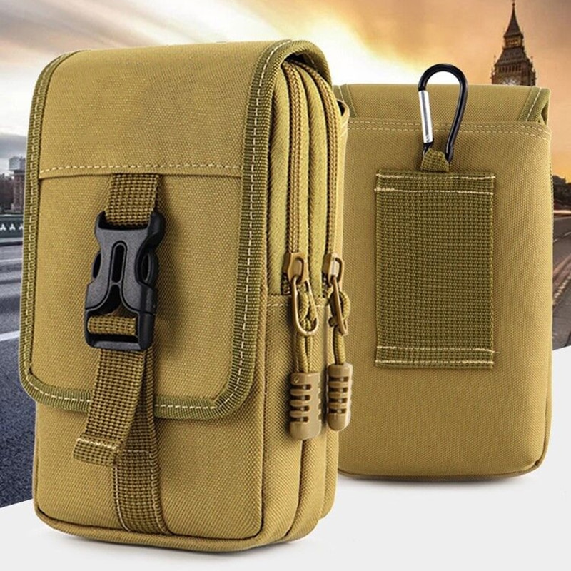 EDC Molle Bag Purse Double Lay - مراجعة Outdoor Hunting Packs وسعره