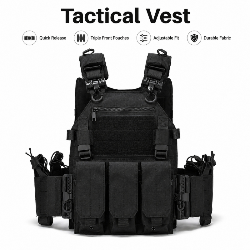 سترة تكتيكية من البوليستر مع ح - مراجعة Outdoor Hunting Vest وسعره