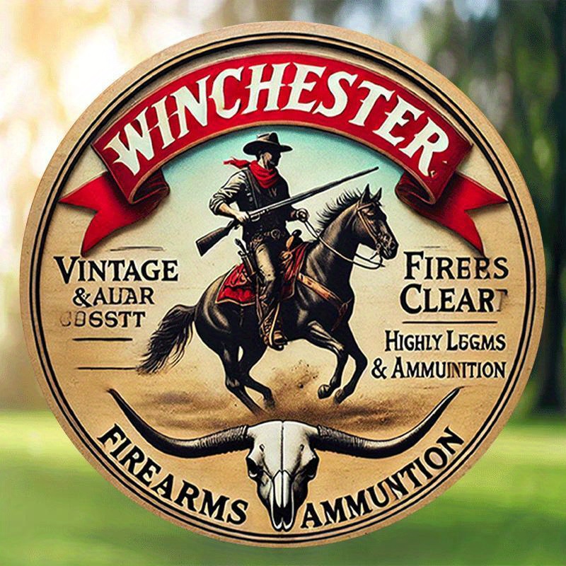 لافتة معدنية مستديرة عتيقة من  - مراجعة Outdoor Hunting Events وسعره