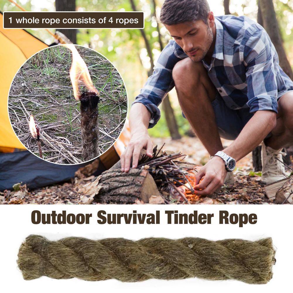5 قطعة صفيح حبل بقاء النار كات - مراجعة Fire Starter Waterproof وسعره
