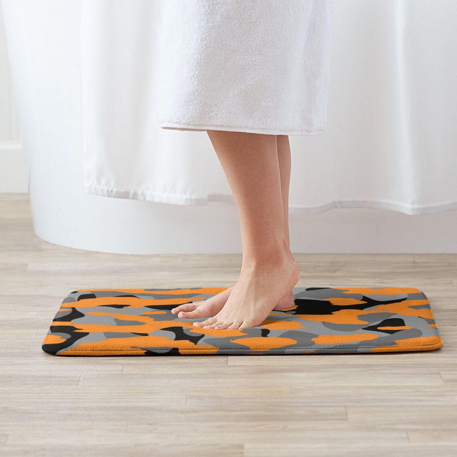البرتقال كامو حصيرة البساط الس - مراجعة Hunting Outdoor Rug وسعره