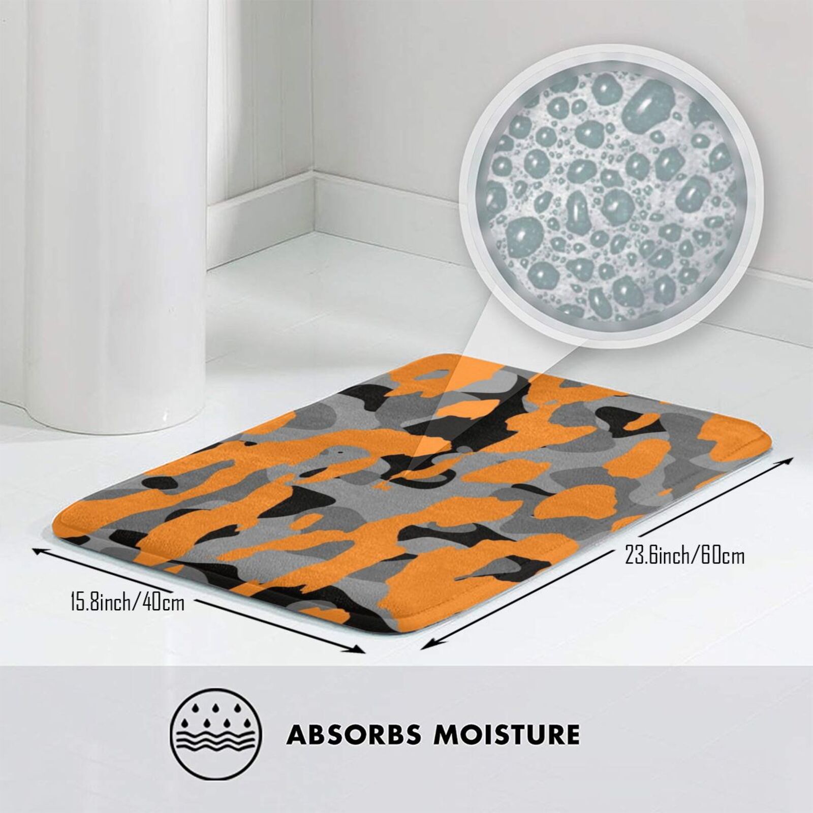 البرتقال كامو حصيرة البساط الس - مراجعة Hunting Outdoor Rug وسعره