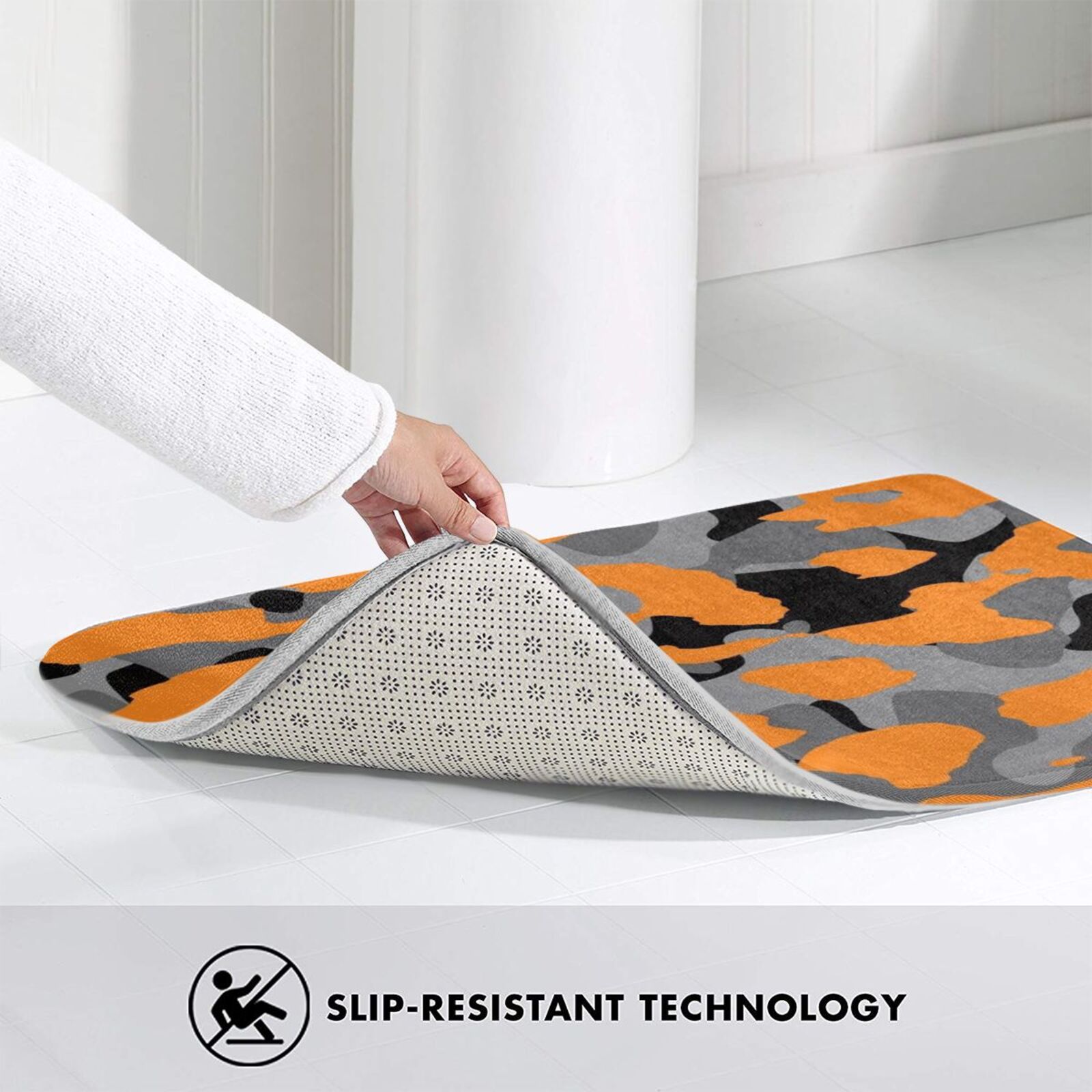البرتقال كامو حصيرة البساط الس - مراجعة Hunting Outdoor Rug وسعره