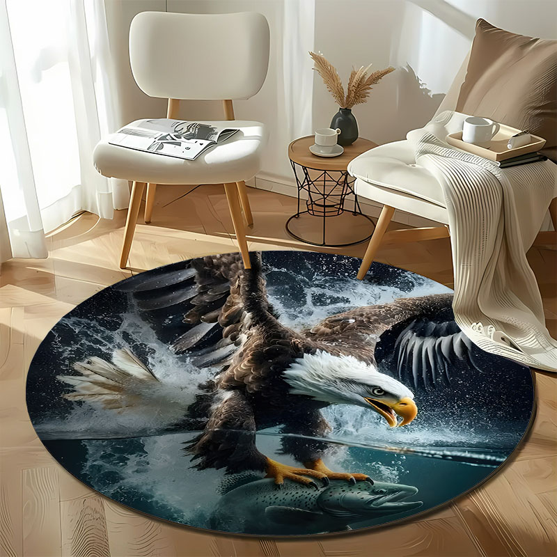 شحن مجاني! سجادة مستديرة لغرفة - مراجعة Hunting Outdoor Rug وسعره