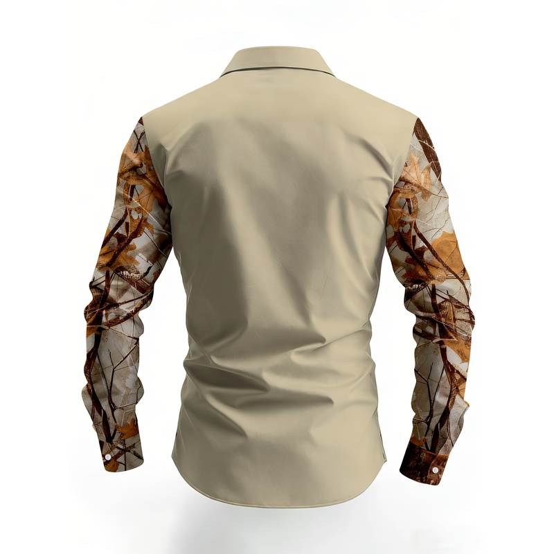 قميص رجالي طويل الأكمام بتصميم - مراجعة Hunting Outdoor Background وسعره