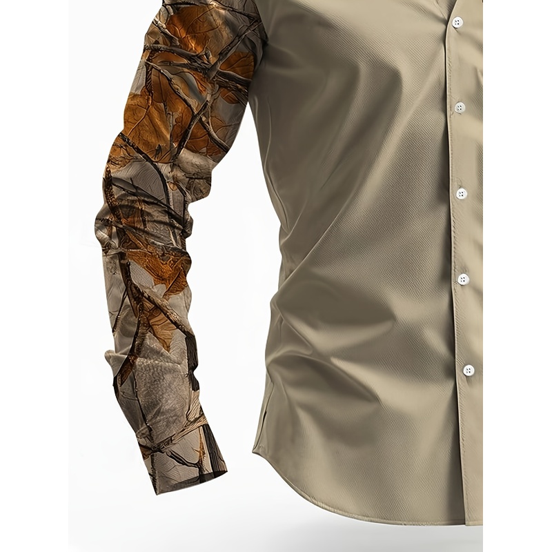 قميص رجالي طويل الأكمام بتصميم - مراجعة Hunting Outdoor Background وسعره