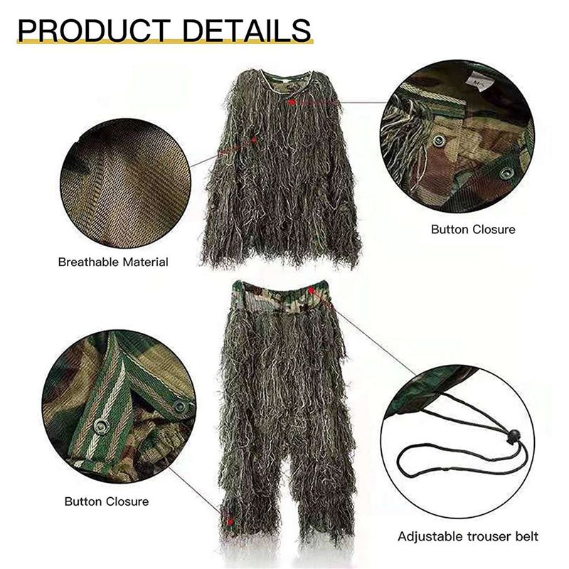 بدلة غيلي AEF6-2X 5 في 1، ملاب - مراجعة Hunting Outdoor Apparel وسعره